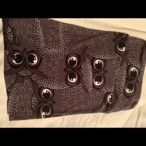 Grey owl leggings